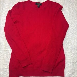 Charter Club Red Crewneck Sweater Cashmere